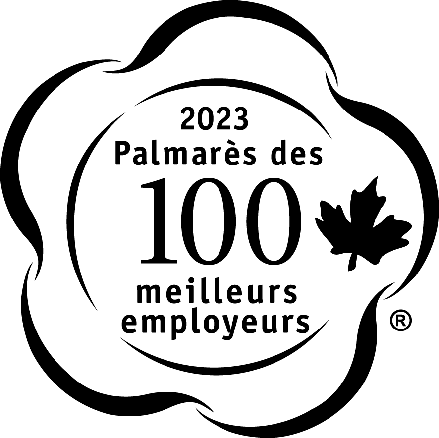 Logo du palmarès des 100 meilleurs employeurs 2021